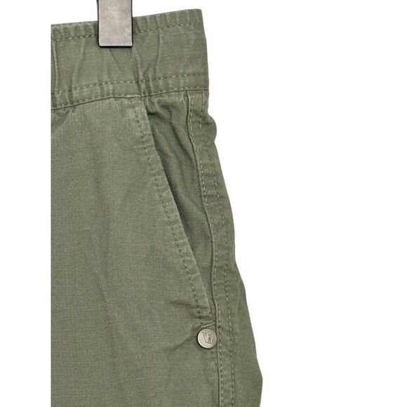 Vuori Women's Ripstop Pants Army Green Size XS Organic Cotton Drawstring Pockets - Picture 3 of 10